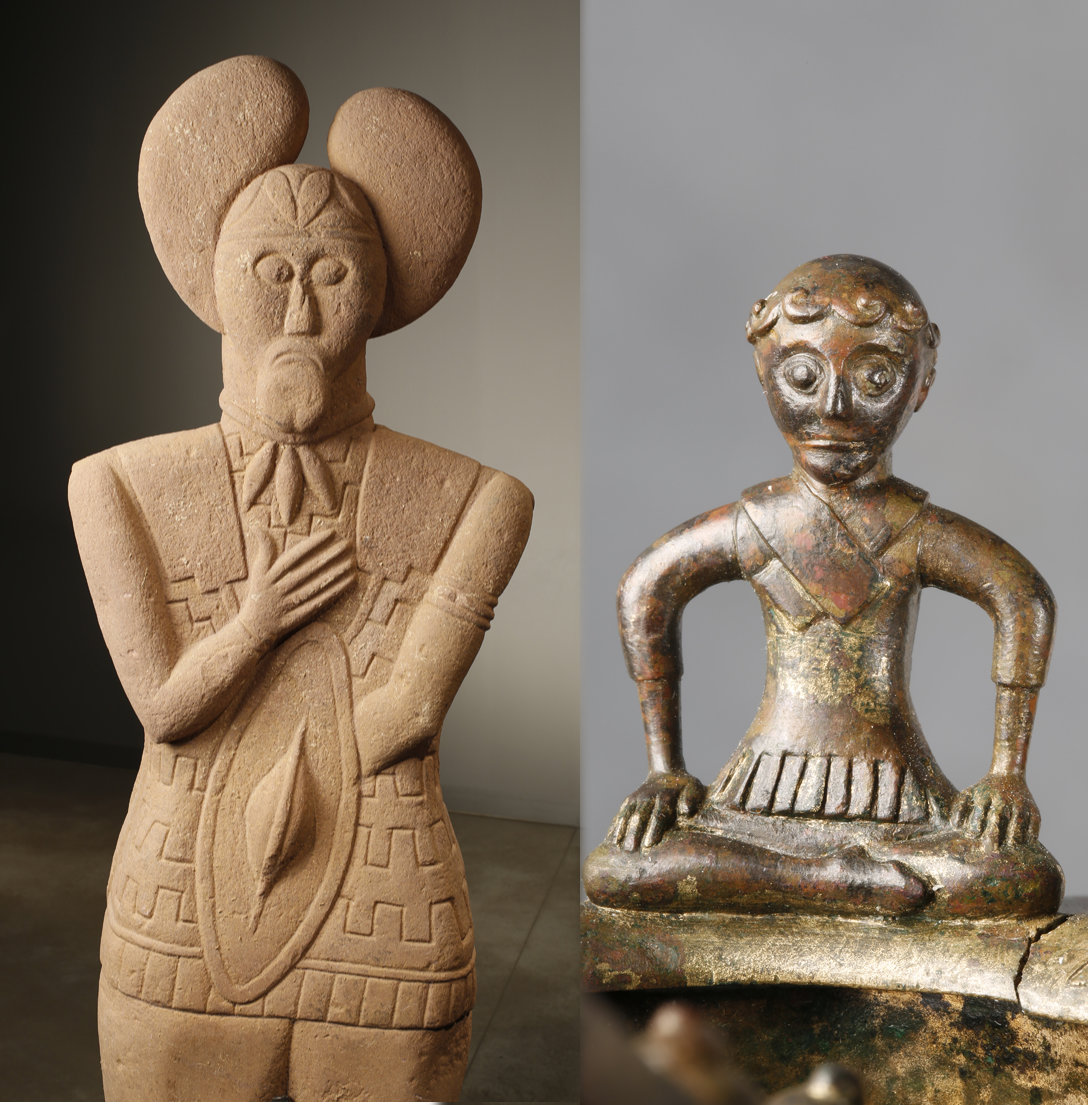 Kelten am Glauberg: Statue und Kannenfigur